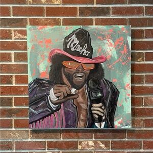 The Macho Man Acrylic Art on Canvas